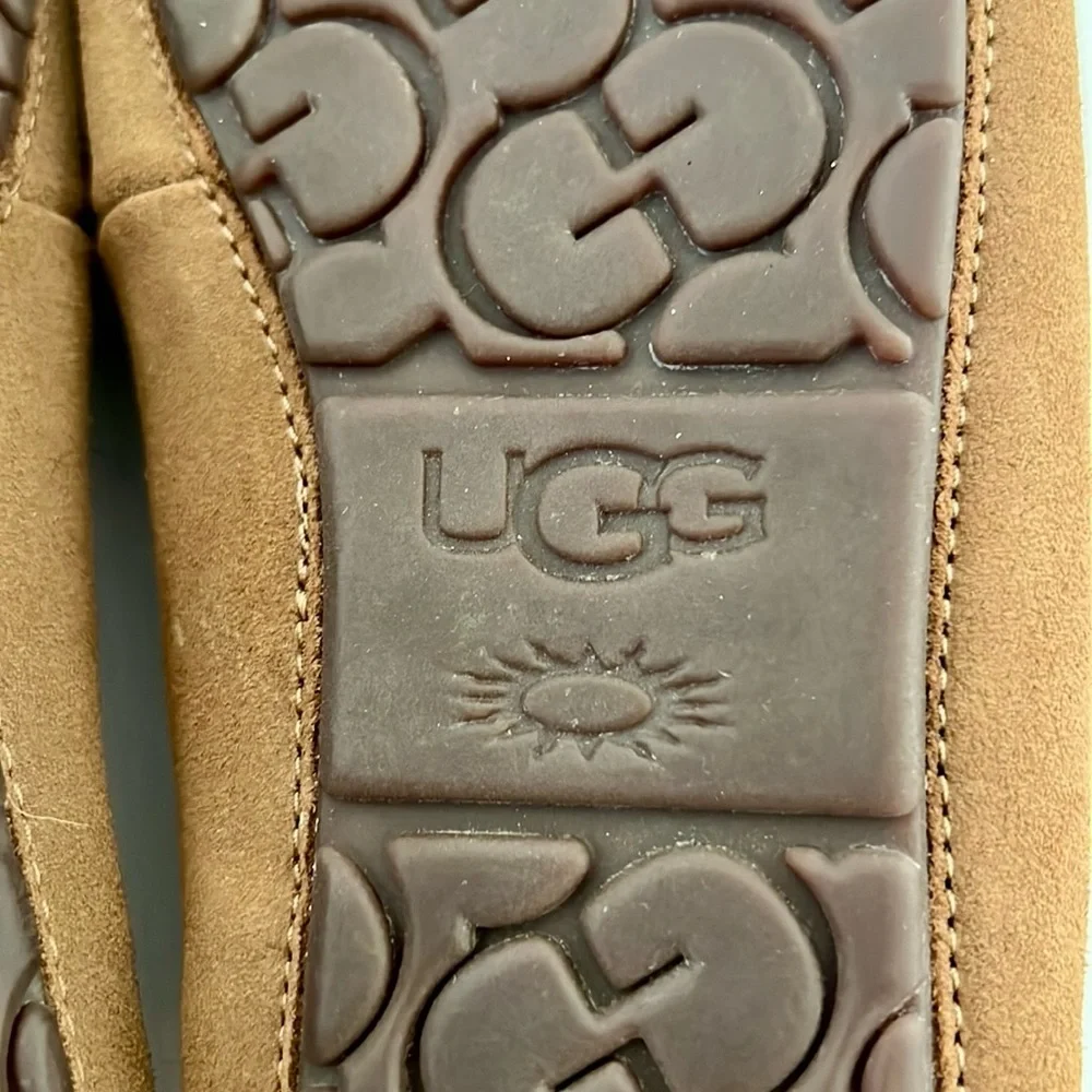 New / UGG~Tan Suede Loafers / Ansley Slipper~Ultimate In Luxury & Comfort - Picture 13 of 16
